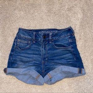 AE Denim Shorts Mid Wash